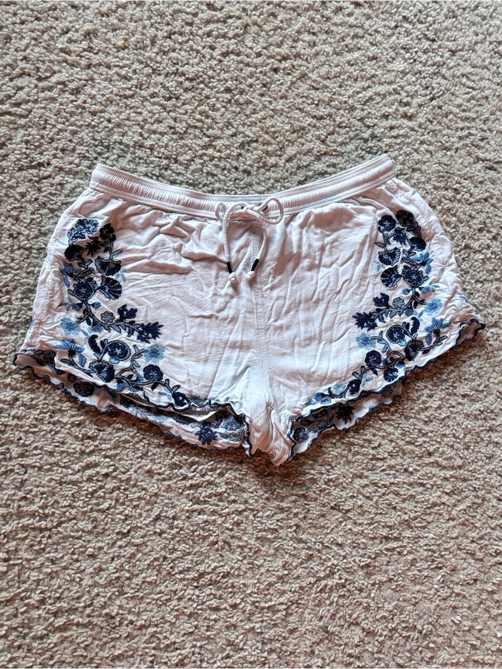 Vintage Abercrombie Floral Embroidered Shorts